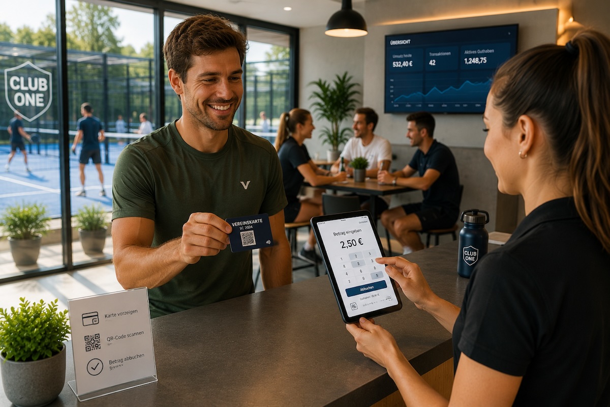 Guthabenkarte im Verein per QR-Code nutzen