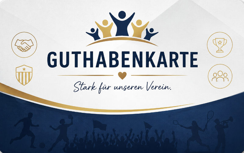 Digitale Guthabenkarte und Gutscheinkarte für Vereine mit QR-Code