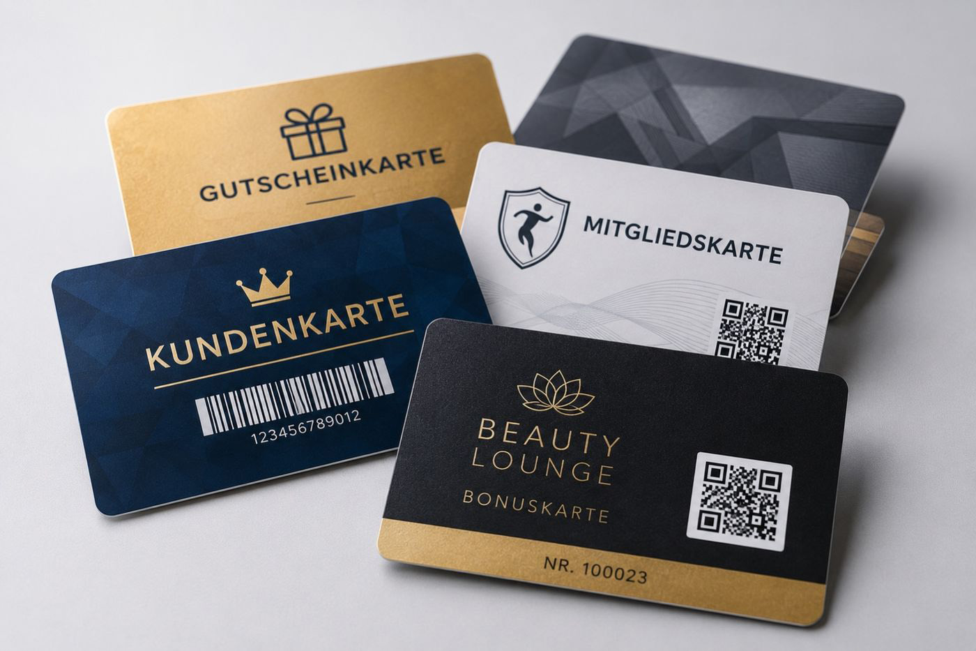 PVC Plastikkarten mit Barcode und QR-Code drucken lassen