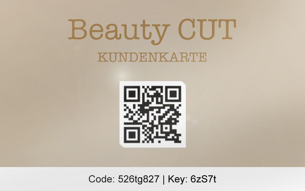Digitale Kundenkarte und Gutscheinkarte für Friseure mit QR-Code